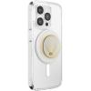 PopSockets Phone Grip for MagSafe, Magnetic Holder, Phone Stand, Crystal – Eye of the Beholder Gold(Enamel Radiant White)