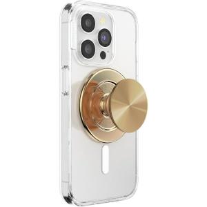 PopSockets Phone Grip for MagSafe, Magnetic Holder, Phone Stand, Crystal – Eye of the Beholder Gold(Aluminum Radial Gold)