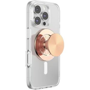 PopSockets Phone Grip for MagSafe, Magnetic Holder, Phone Stand, Crystal – Eye of the Beholder Gold(Radial Rose Gold)