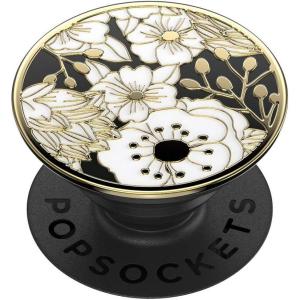 PopSockets Phone Grip for MagSafe, Magnetic Holder, Phone Stand, Crystal – Eye of the Beholder Gold(Wild Flowers)