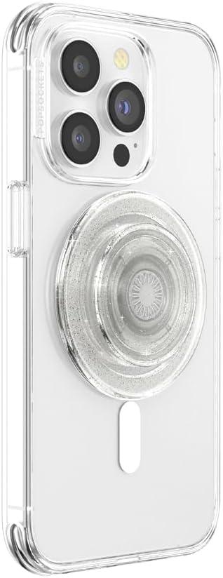 image:imagePopSockets Adhesive Phone Grip Holder Phone Stand Crystal Eye of the Beholder SilverClear Glitter