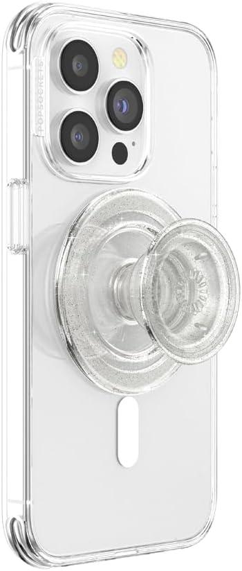 image:imagePopSockets Adhesive Phone Grip Holder Phone Stand Crystal Eye of the Beholder SilverClear Glitter