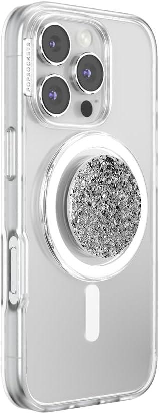 image:imagePopSockets Adhesive Phone Grip Holder Phone Stand Crystal Eye of the Beholder SilverConfetti Foil Silver