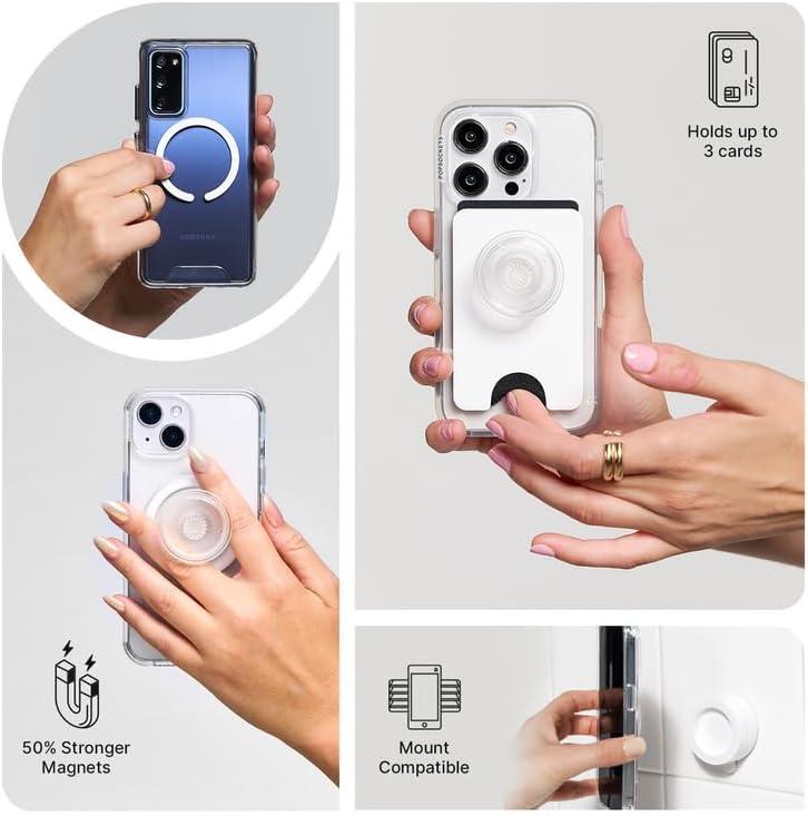 image:imagePopSockets Adhesive Phone Grip Holder Phone Stand Crystal Eye of the Beholder SilverFata Morgana
