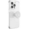 PopSockets Adhesive Phone Grip, Holder, Phone Stand, Crystal – Eye of the Beholder Silver(Clear Glitter)
