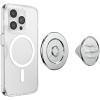 PopSockets Adhesive Phone Grip, Holder, Phone Stand, Crystal – Eye of the Beholder Silver(Enamel Seashore)