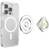 PopSockets Adhesive Phone Grip, Holder, Phone Stand, Crystal – Eye of the Beholder Silver(Eye of the Beholder Silver)