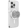PopSockets Adhesive Phone Grip, Holder, Phone Stand, Crystal – Eye of the Beholder Silver(Mandala)