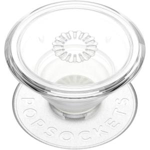 PopSockets Adhesive Phone Grip, Holder, Phone Stand, Crystal – Eye of the Beholder Silver(Clear)