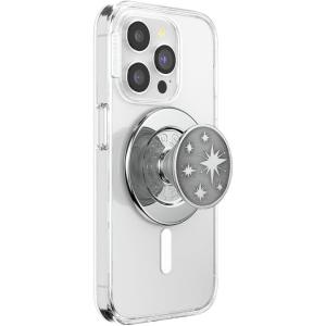 PopSockets Adhesive Phone Grip, Holder, Phone Stand, Crystal – Eye of the Beholder Silver(Enamel Astro)
