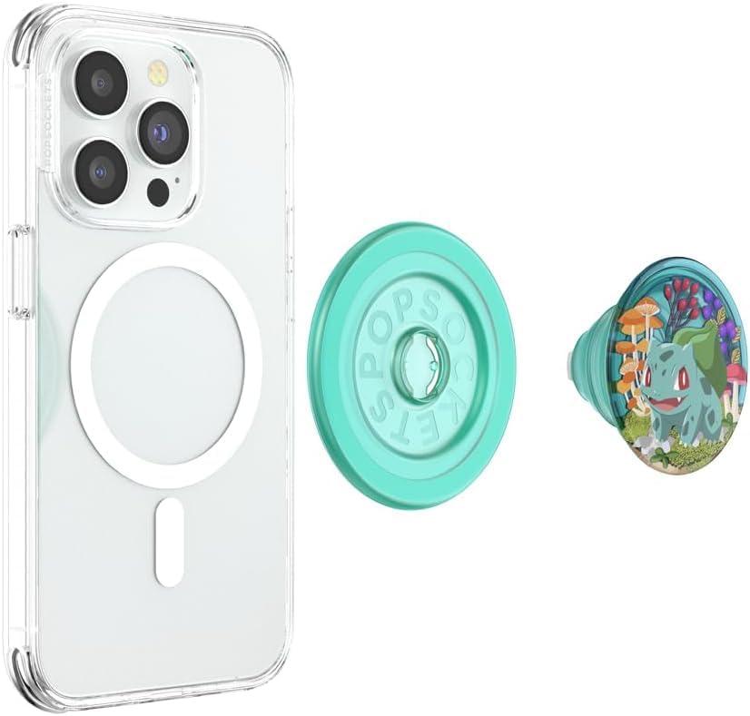 image:imagePopSockets Phone Grip for MagSafe Magnetic Holder Phone Stand Pokemon Mew WhimsyBulbasaur Mint