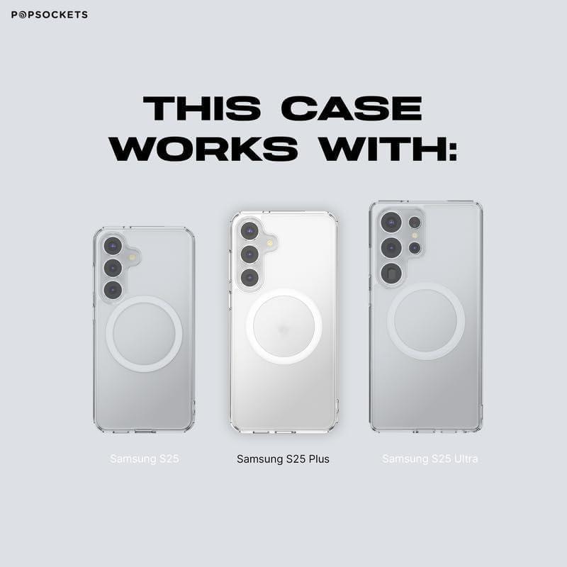 image:imagePopSockets Samsung Galaxy S26 Phone Case Compatible with MagSafe Black Transluscent BlackBlack Transluscent