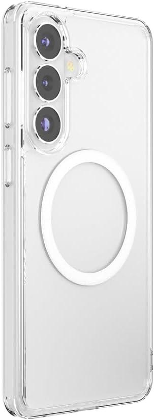 image:imagePopSockets Samsung Galaxy S26 Phone Case Compatible with MagSafe Black Transluscent BlackClear