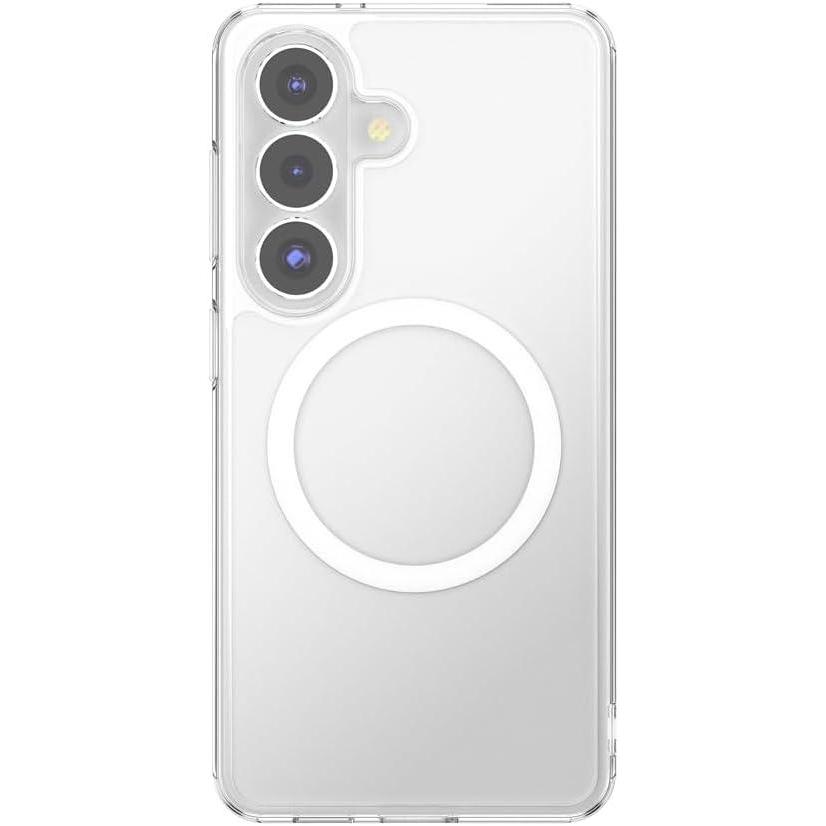 image:imagePopSockets Samsung Galaxy S26 Phone Case Compatible with MagSafe Black Transluscent BlackClear