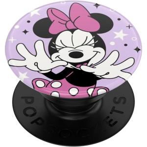 PopSockets Adhesive Phone Grip, Holder, Phone Stand, Disney – Translucent All About Minnie(Minnie Sparkle)