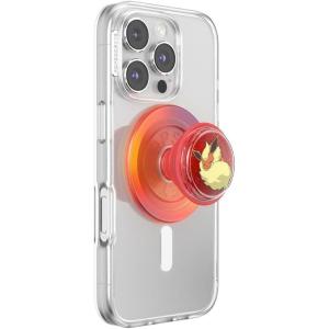 PopSockets Phone Grip for MagSafe, Magnetic Holder, Phone Stand, Pokemon – Mew Whimsy(Tidepool Sleepy Flareon)
