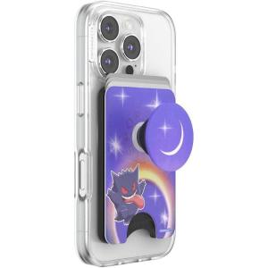 PopSockets Phone Wallet for MagSafe, Phone Card Holder with Grip, Pokemon – Gengar Dream Eater(Gengar Dream Eater)