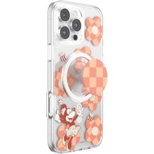PopSockets iPhone 16 Pro Max Case Compatible with MagSafe, Phone Case for iPhone 16 Pro Max, Wireless Charging Compatible, Case Only – Disney Classics – Minnie Checker Flower(Minnie Checker Flower)