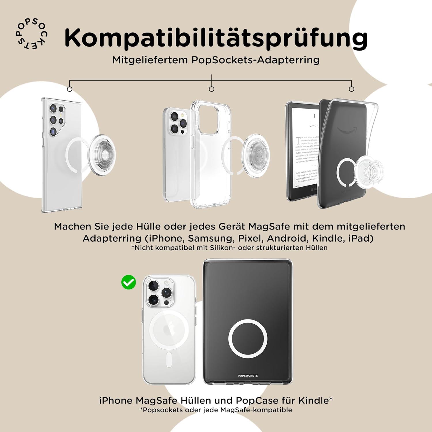 image:imagePopSockets Phone Grip with Expanding Kickstand Adhesive Grip Oil AgateMist
