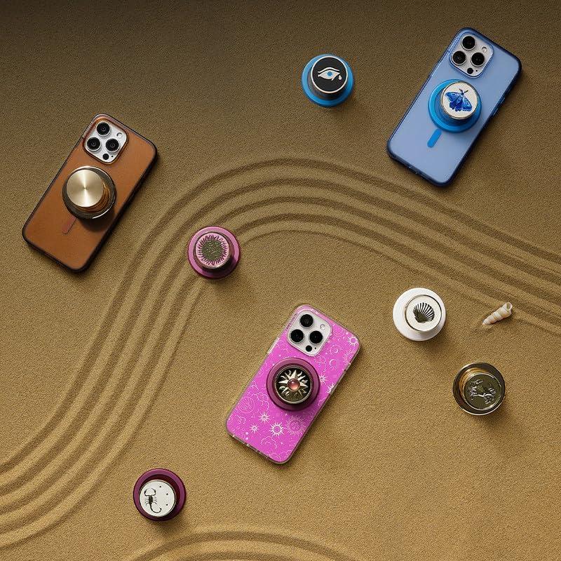 image:imagePopSockets Phone Grip with Expanding Kickstand Adhesive Grip Oil AgateScorpio