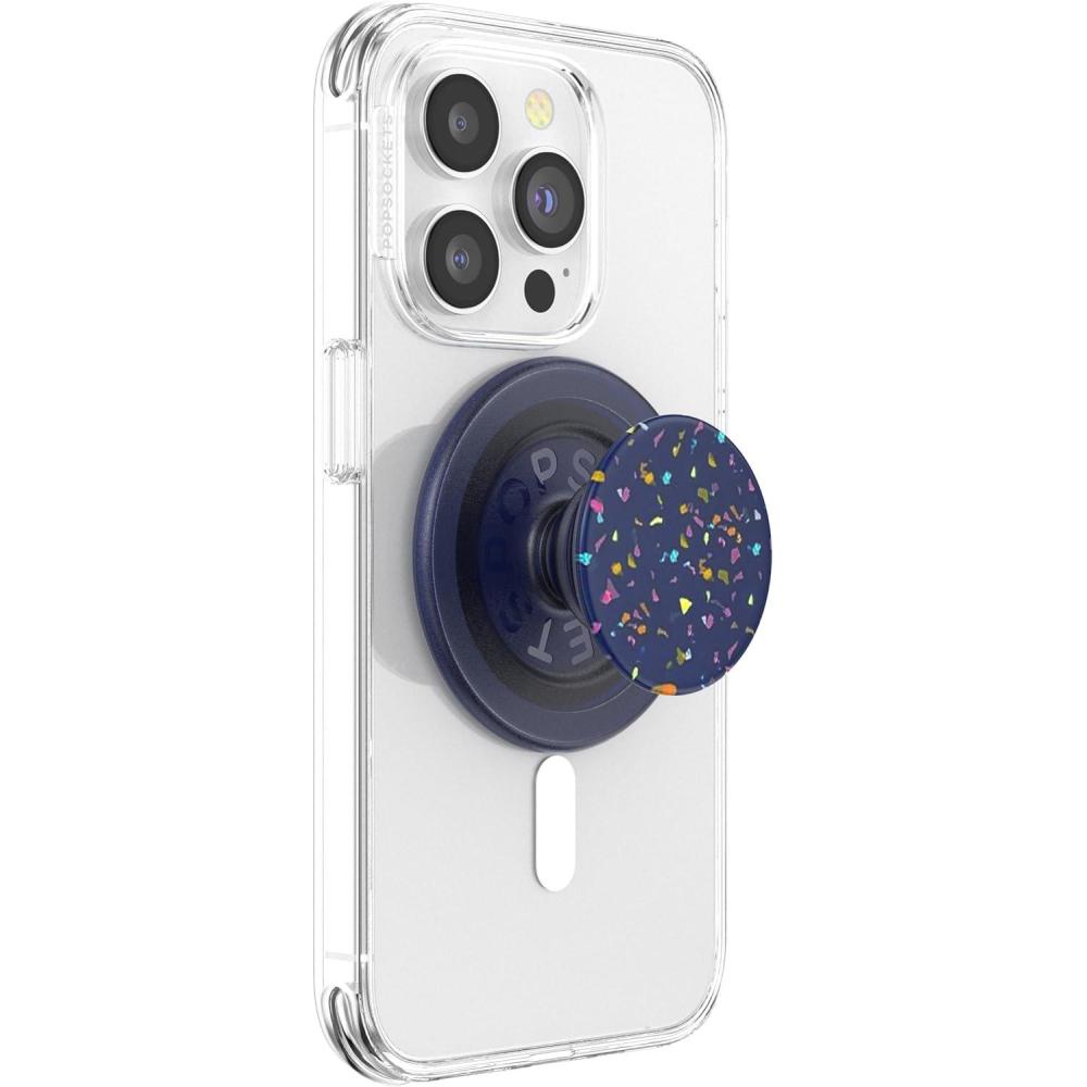 image:imagePopSockets Phone Grip with Expanding Kickstand Adhesive Grip Oil AgateRegrind French Navy