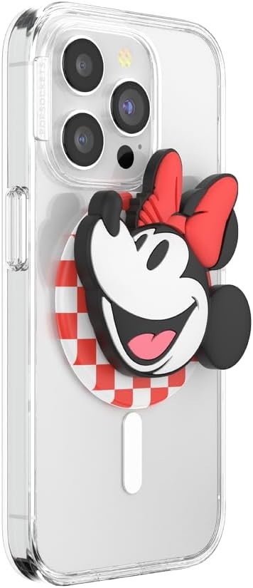 image:imagePopSockets Phone Grip for MagSafe Secure Magnetic Phone Grip amp Stand HandsFree Kickstand Wireless Charging Compatible Disney Heart Two CuteClassic Minnie