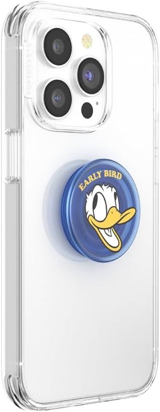 image:imagePopSockets Phone Grip for MagSafe Secure Magnetic Phone Grip amp Stand HandsFree Kickstand Wireless Charging Compatible Disney Heart Two CuteDonald Early Bird