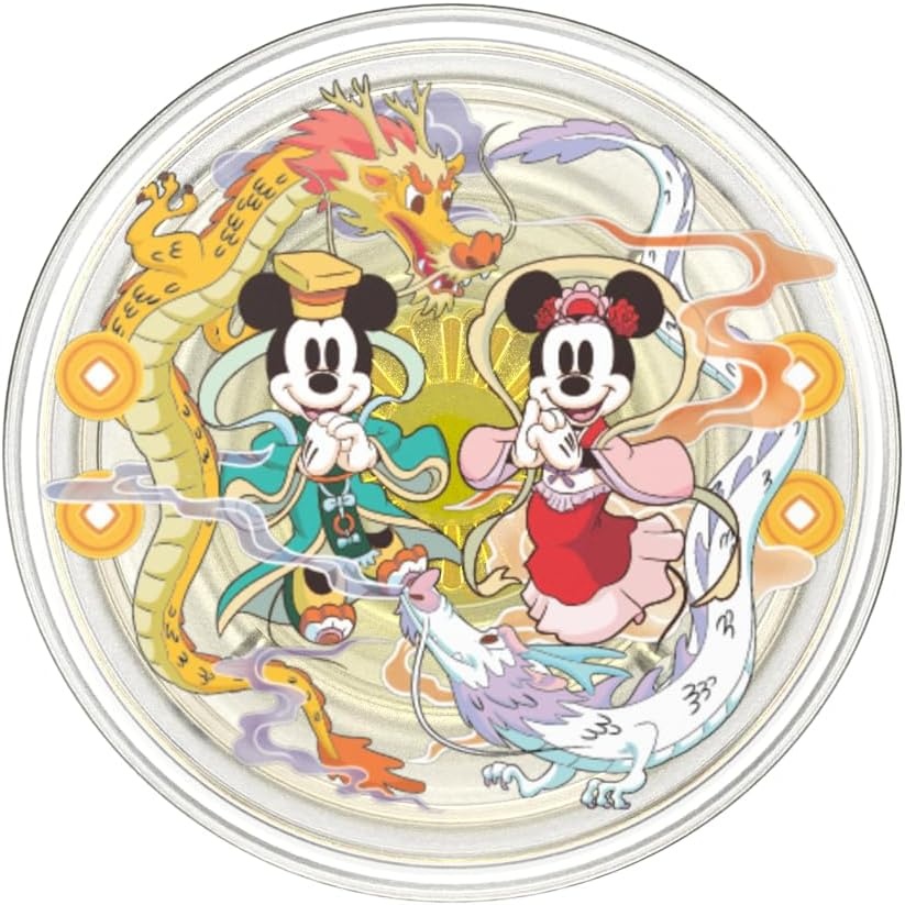 image:imagePopSockets Phone Grip for MagSafe Secure Magnetic Phone Grip amp Stand HandsFree Kickstand Wireless Charging Compatible Disney Heart Two CuteDragon