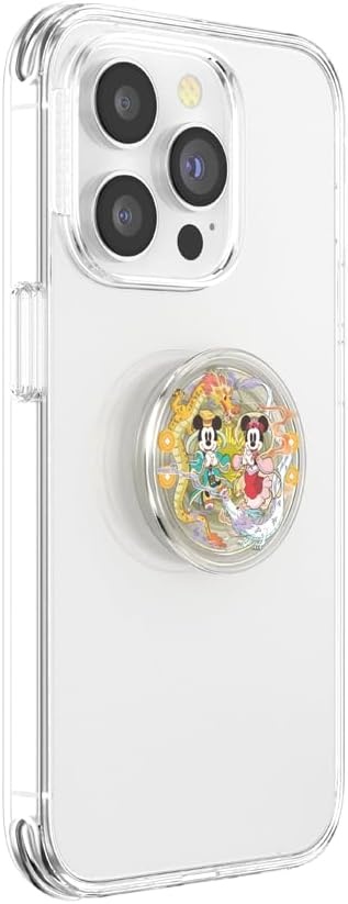 image:imagePopSockets Phone Grip for MagSafe Secure Magnetic Phone Grip amp Stand HandsFree Kickstand Wireless Charging Compatible Disney Heart Two CuteDragon