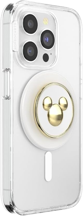 image:imagePopSockets Phone Grip for MagSafe Secure Magnetic Phone Grip amp Stand HandsFree Kickstand Wireless Charging Compatible Disney Heart Two CuteEnamel Mickey