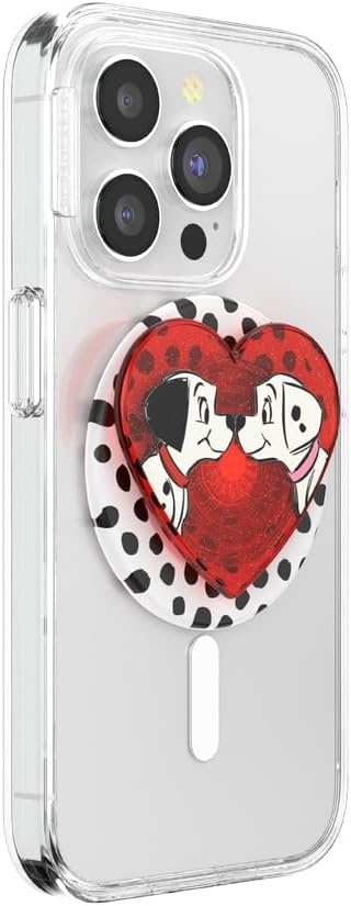 image:imagePopSockets Phone Grip for MagSafe Secure Magnetic Phone Grip amp Stand HandsFree Kickstand Wireless Charging Compatible Disney Heart Two CuteHeart Two Cute