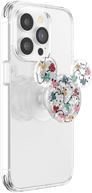 image:imagePopSockets Phone Grip for MagSafe Secure Magnetic Phone Grip amp Stand HandsFree Kickstand Wireless Charging Compatible Disney Heart Two CuteHoliday Lights