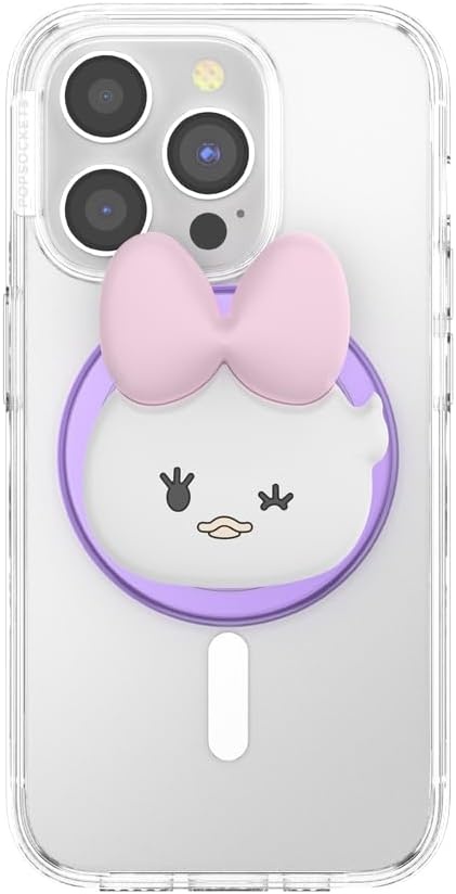 image:imagePopSockets Phone Grip for MagSafe Secure Magnetic Phone Grip amp Stand HandsFree Kickstand Wireless Charging Compatible Disney Heart Two CuteKawaii Daisy
