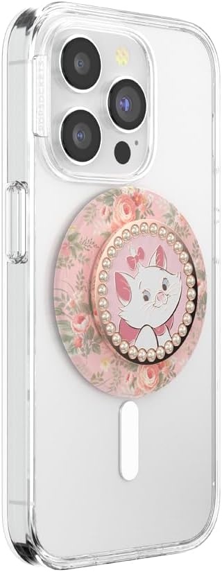 image:imagePopSockets Phone Grip for MagSafe Secure Magnetic Phone Grip amp Stand HandsFree Kickstand Wireless Charging Compatible Disney Heart Two CuteMarie in Bloom