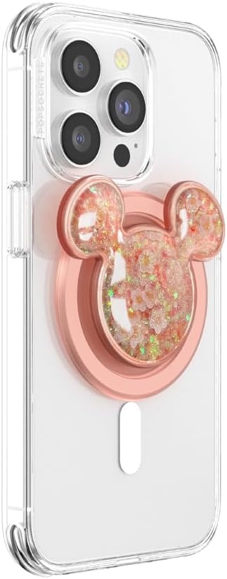 image:imagePopSockets Phone Grip for MagSafe Secure Magnetic Phone Grip amp Stand HandsFree Kickstand Wireless Charging Compatible Disney Heart Two CuteMickey Tidepool
