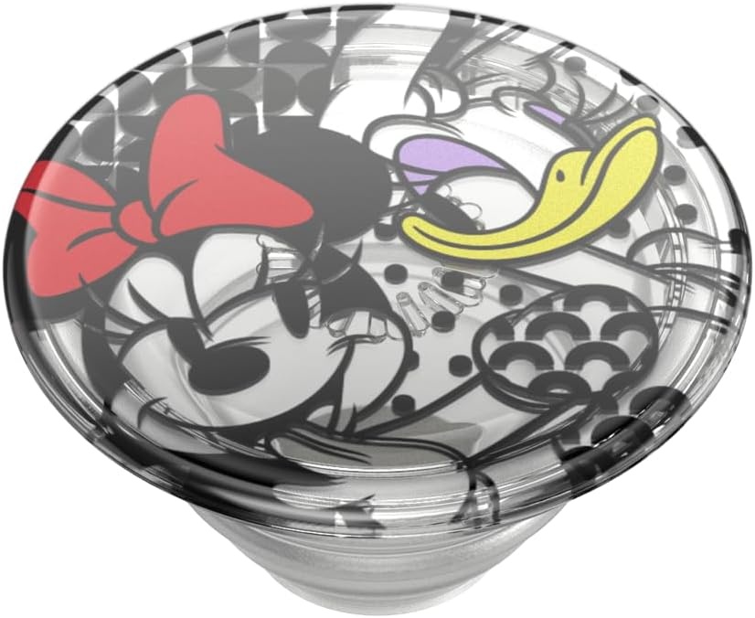 image:imagePopSockets Phone Grip for MagSafe Secure Magnetic Phone Grip amp Stand HandsFree Kickstand Wireless Charging Compatible Disney Heart Two CuteMinnie Daisy