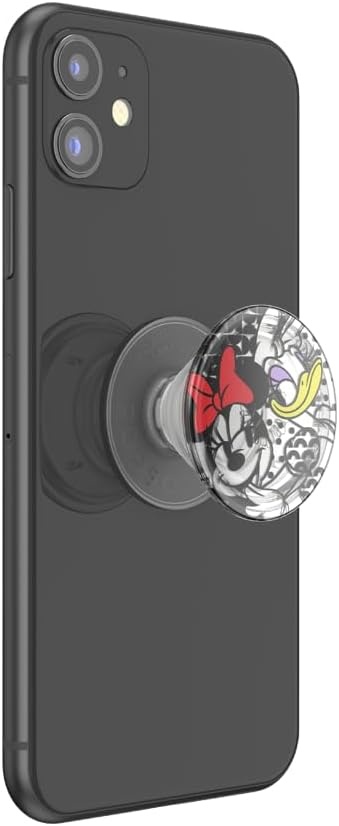 image:imagePopSockets Phone Grip for MagSafe Secure Magnetic Phone Grip amp Stand HandsFree Kickstand Wireless Charging Compatible Disney Heart Two CuteMinnie Daisy