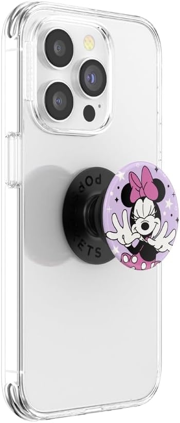 image:imagePopSockets Phone Grip for MagSafe Secure Magnetic Phone Grip amp Stand HandsFree Kickstand Wireless Charging Compatible Disney Heart Two CuteMinnie Sparkle