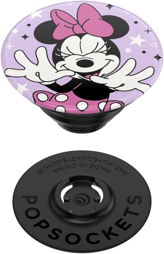image:imagePopSockets Phone Grip for MagSafe Secure Magnetic Phone Grip amp Stand HandsFree Kickstand Wireless Charging Compatible Disney Heart Two CuteMinnie Sparkle