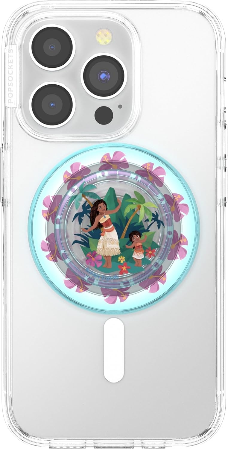 image:imagePopSockets Phone Grip for MagSafe Secure Magnetic Phone Grip amp Stand HandsFree Kickstand Wireless Charging Compatible Disney Heart Two CuteOcean Sisters
