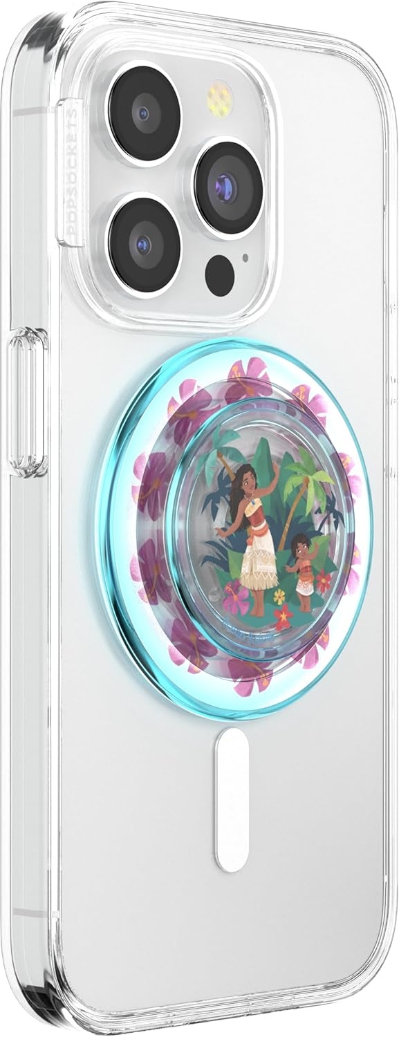 image:imagePopSockets Phone Grip for MagSafe Secure Magnetic Phone Grip amp Stand HandsFree Kickstand Wireless Charging Compatible Disney Heart Two CuteOcean Sisters