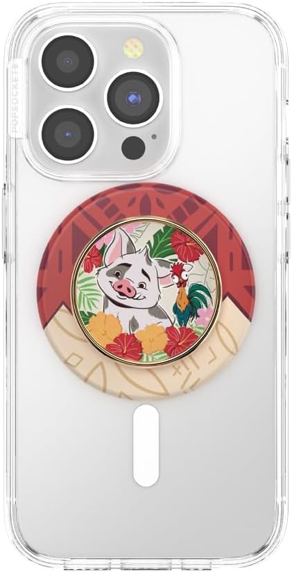 image:imagePopSockets Phone Grip for MagSafe Secure Magnetic Phone Grip amp Stand HandsFree Kickstand Wireless Charging Compatible Disney Heart Two CutePuas Paradise