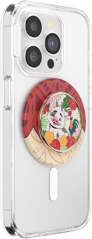 image:imagePopSockets Phone Grip for MagSafe Secure Magnetic Phone Grip amp Stand HandsFree Kickstand Wireless Charging Compatible Disney Heart Two CutePuas Paradise