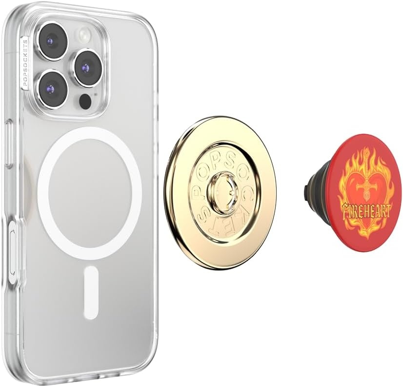 image:imagePopSockets Swappable PopTop for Phone Grips Compatible with Adhesive or MagSafe Bases Once Upon a TimeFireheart