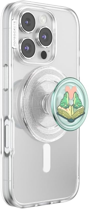 image:imagePopSockets Swappable PopTop for Phone Grips Compatible with Adhesive or MagSafe Bases Once Upon a TimeFrogs in Love