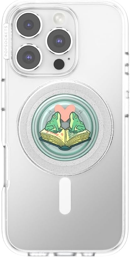 image:imagePopSockets Swappable PopTop for Phone Grips Compatible with Adhesive or MagSafe Bases Once Upon a TimeFrogs in Love