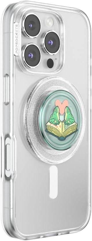 image:imagePopSockets Swappable PopTop for Phone Grips Compatible with Adhesive or MagSafe Bases Once Upon a TimeFrogs in Love