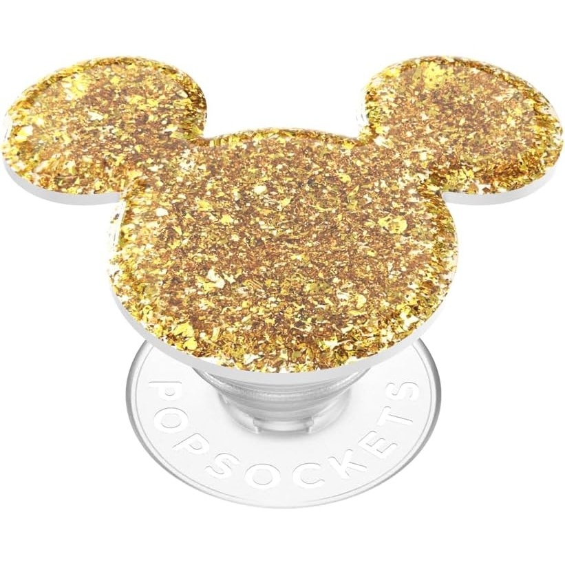 image:imagePopSockets Phone Grip for MagSafe Secure Magnetic Phone Grip amp Stand HandsFree Kickstand Wireless Charging Compatible Disney Heart Two CuteEarridescent Gold