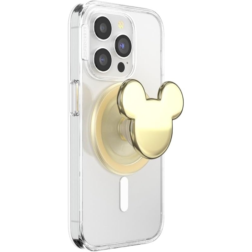 image:imagePopSockets Phone Grip for MagSafe Secure Magnetic Phone Grip amp Stand HandsFree Kickstand Wireless Charging Compatible Disney  Heart Two CuteGold Mickey