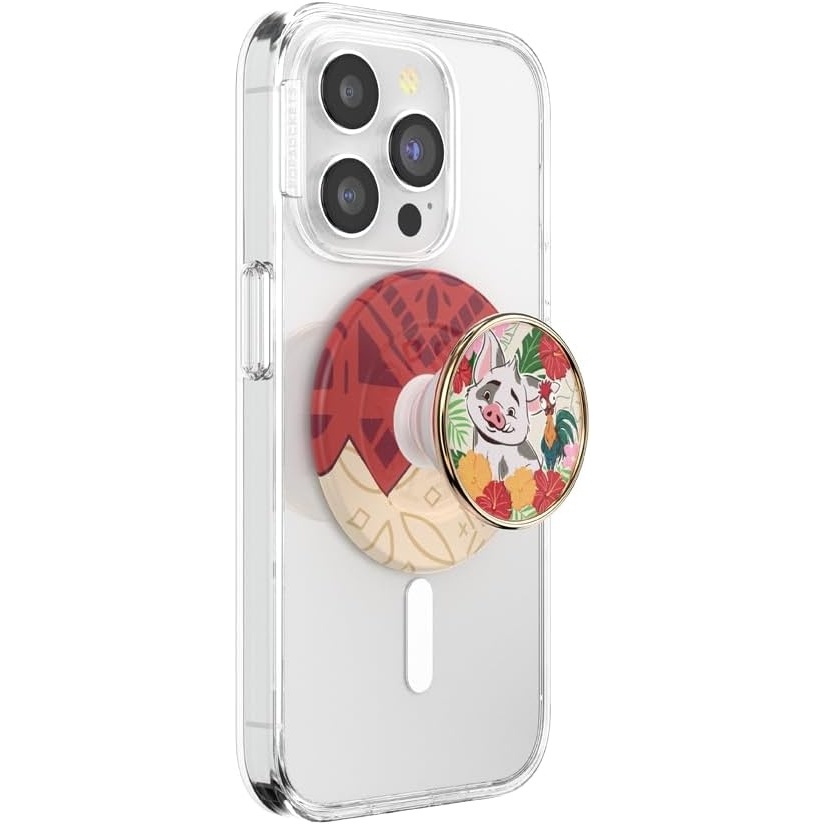 image:imagePopSockets Phone Grip for MagSafe Secure Magnetic Phone Grip amp Stand HandsFree Kickstand Wireless Charging Compatible Disney  Heart Two CutePuas Paradise